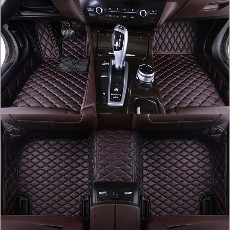 Lot de 5 tapis de sol de luxe pour voiture, universels