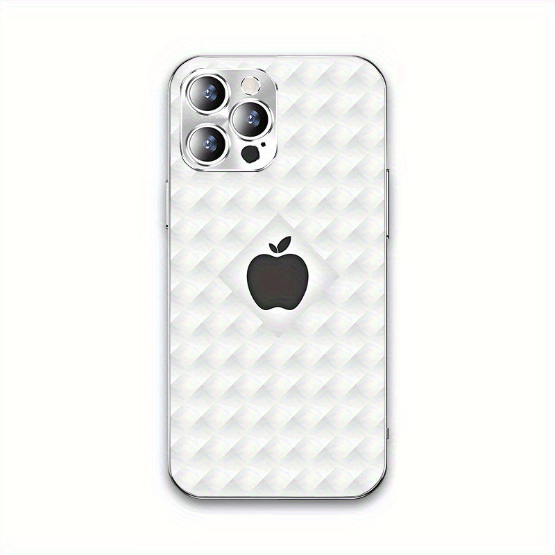 Coque rigide en verre trempé galvanisé avec motif dégradé blanc et noir - Topdecheztop.fr