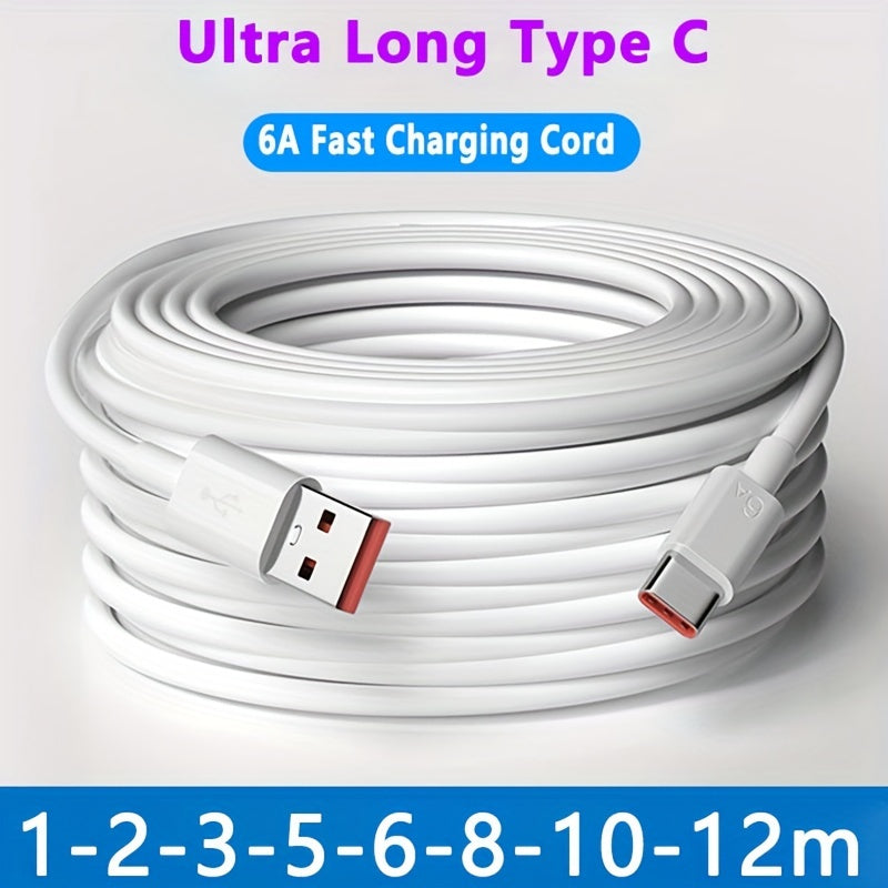 Câble USB Type-C extra long pour recharge rapide