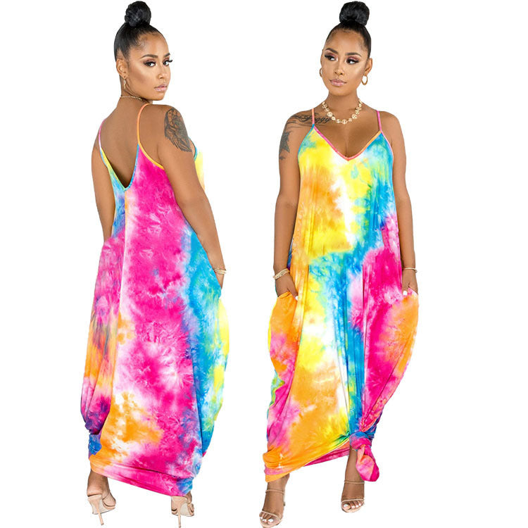 Robe à bretelles et col en V - Topdecheztop.fr