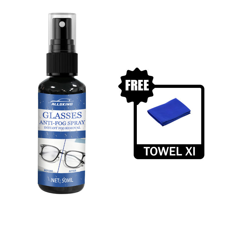 Spray antibuée nano pour lunettes, vitres de voiture, masques de natation et de ski, casques | Formule longue durée sans traces