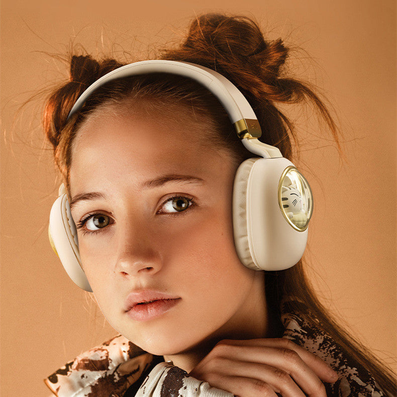 Casque sans fil brillant et mignon