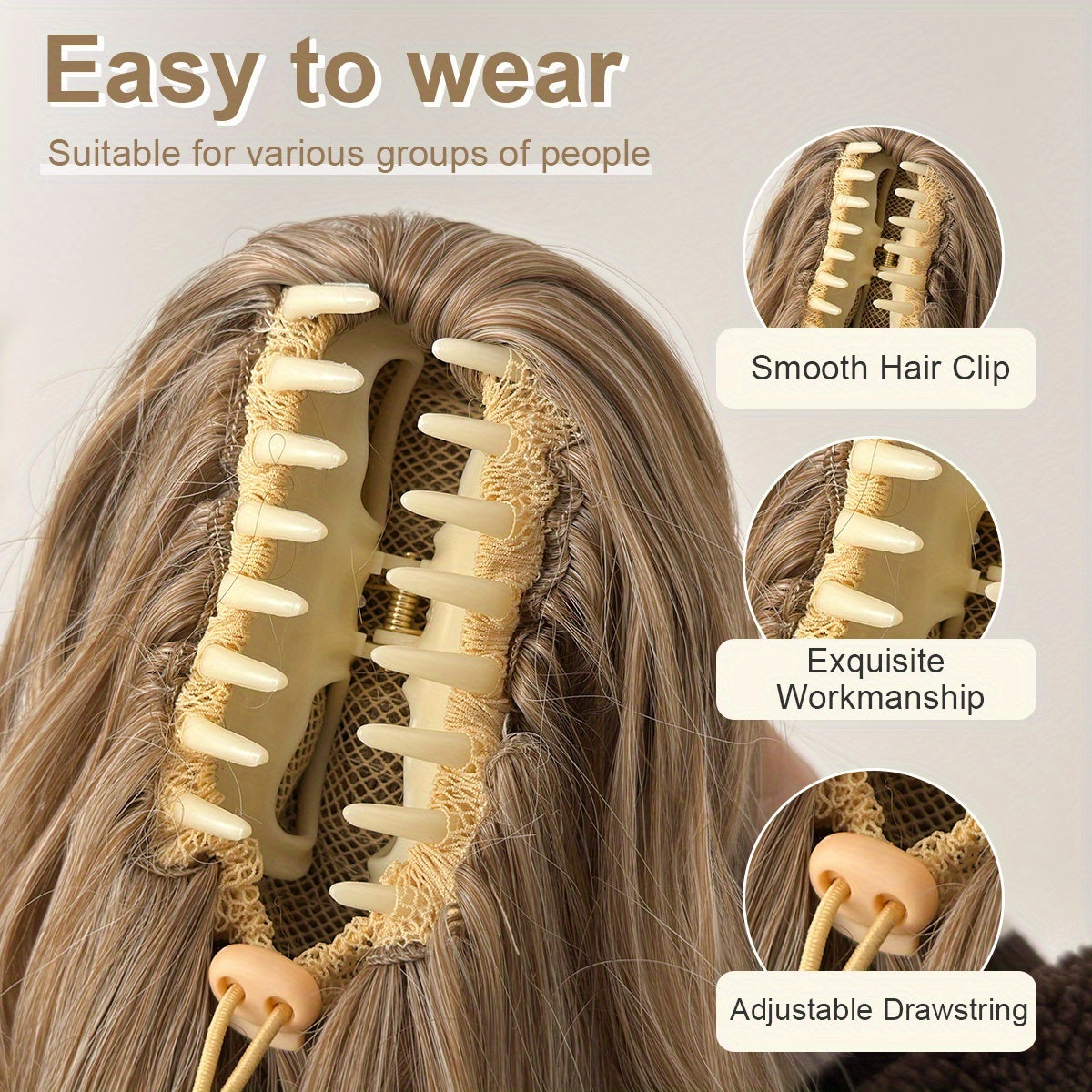 Extension queue de cheval bouclée pour femme - Topdecheztop.fr