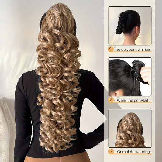 Extension queue de cheval bouclée pour femme - Topdecheztop.fr