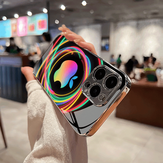 Coque de téléphone élégante et tendance en verre électrolytique fluo