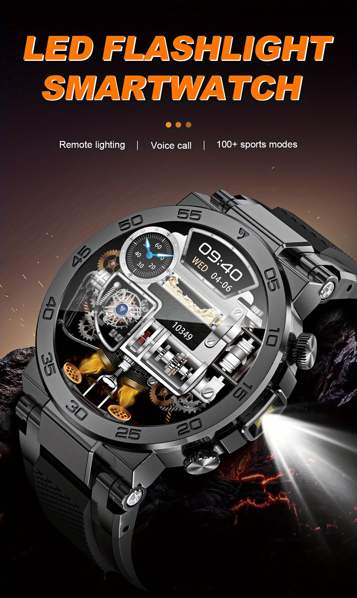 LIGE Nouvelle Montre Connectée Mode Homme Écran 3,89 cm