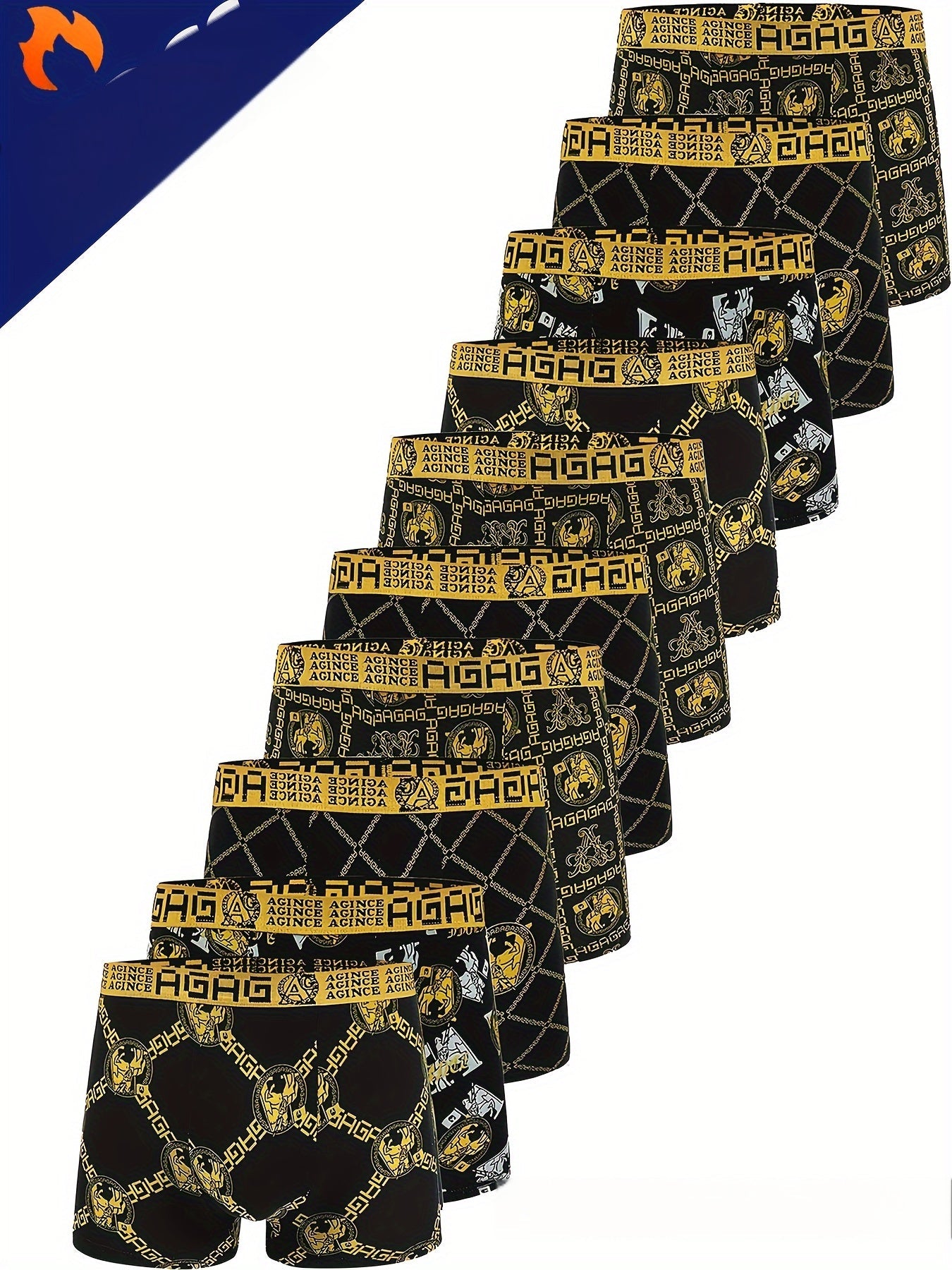 Lot de 10 boxers décontractés pour homme - Topdecheztop.fr