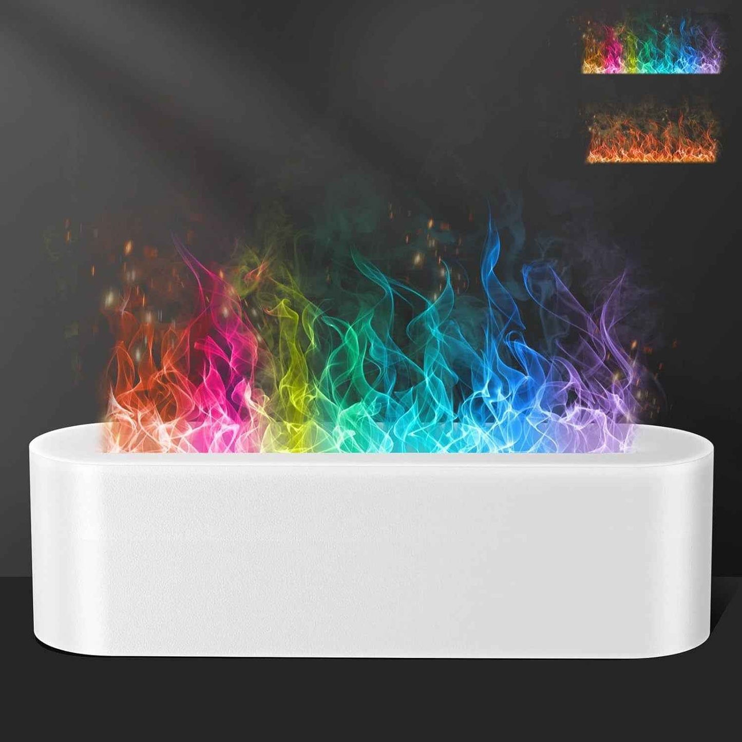 1pc Flame Aroma Diffuser Humidifier, Upgraded 7-Color Flame Essential Oil Diffuser for Home, Bedroom, Office & Yoga Studio with Timer and Auto Shut-off Function, 150ml Capacity