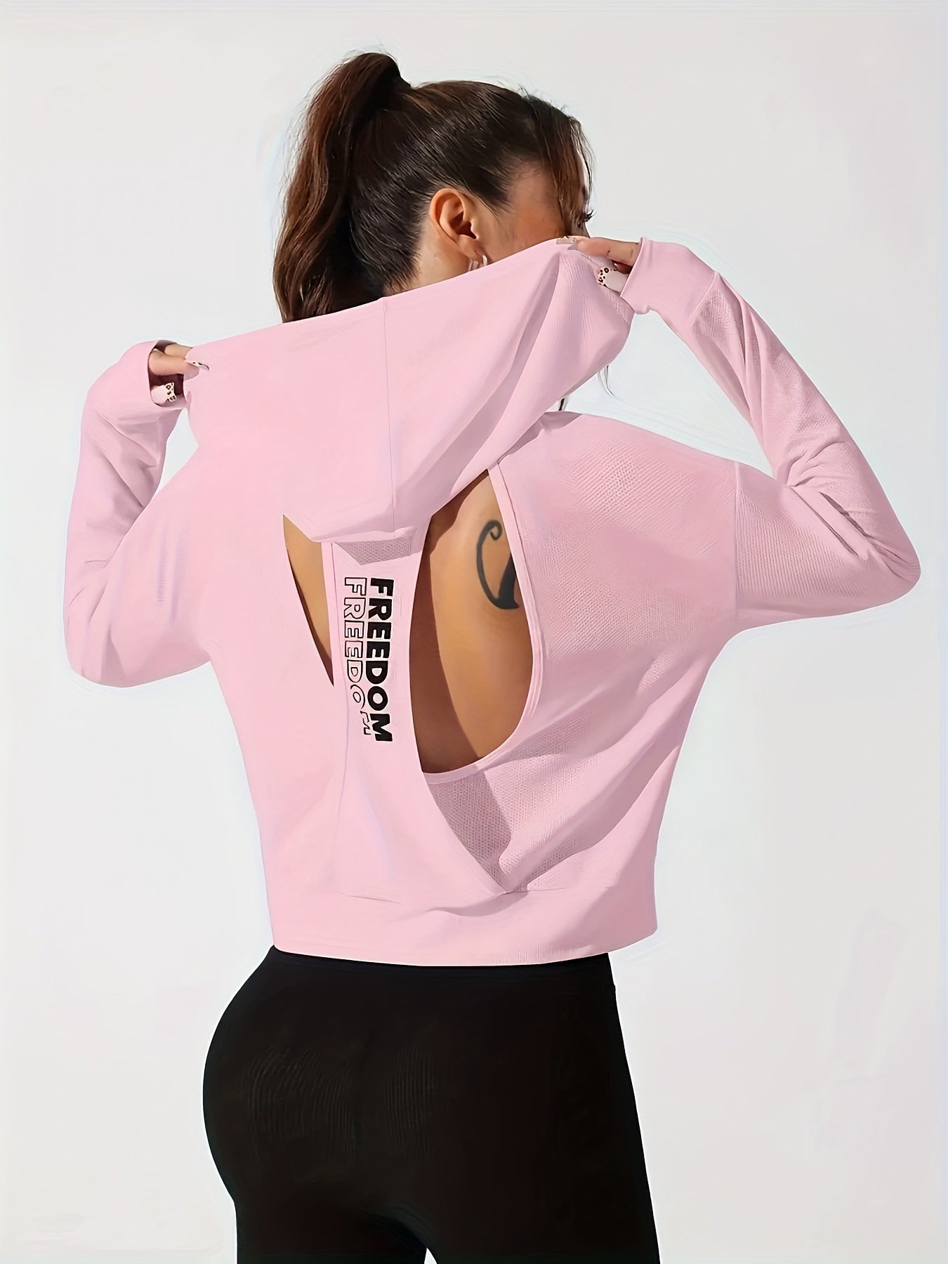 Sweat à capuche à manches longues pour femme - Topdecheztop.fr