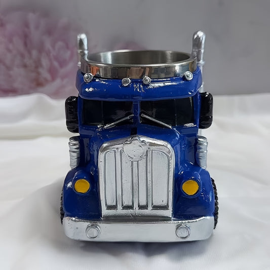 Mug en forme de camion avec intérieur en acier inoxydable 304 et extérieur en résine