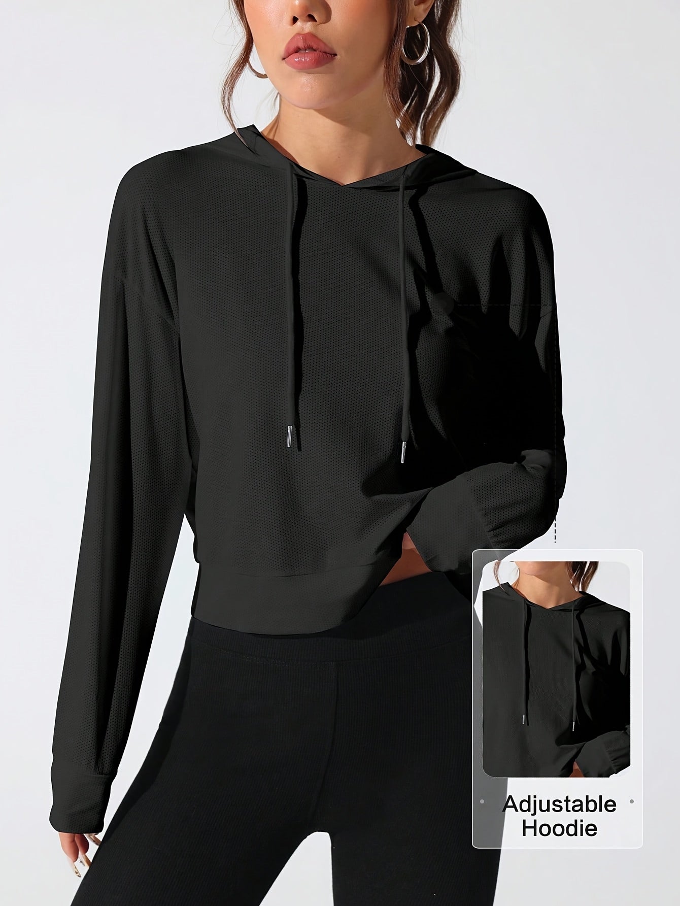 Sweat à capuche à manches longues pour femme - Topdecheztop.fr