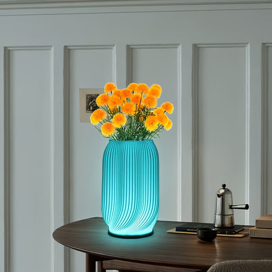 Lampe vase minimaliste moderne RVB,  télécommandée, 16 couleurs