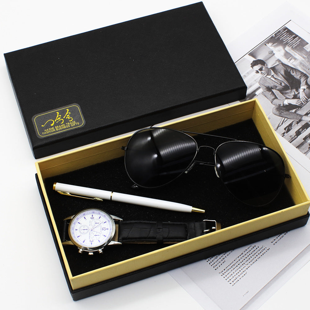 Montre homme Business Stylo Lunettes