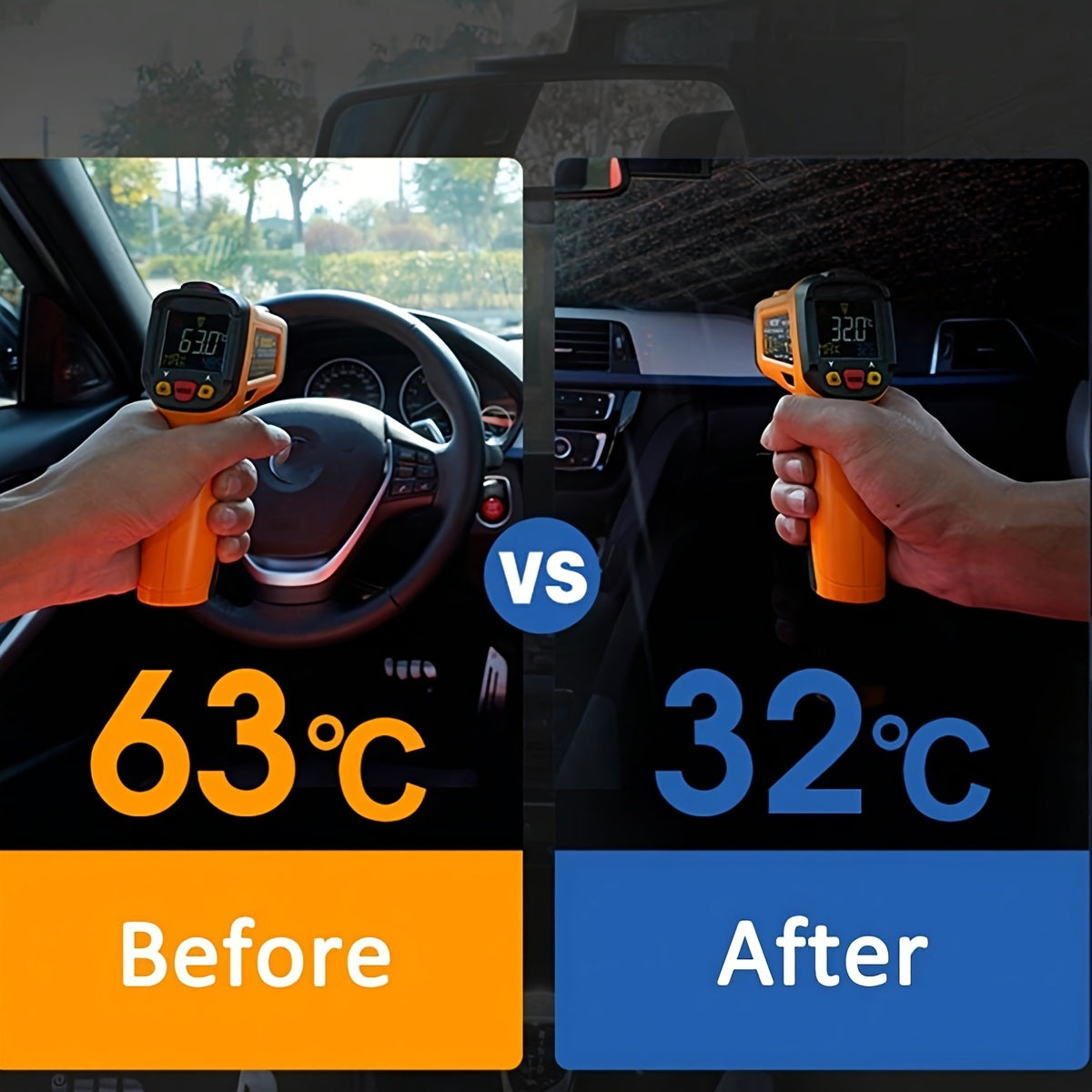 Pare-soleil pliable et portable pour pare-brise de voiture, 140 x 80 cm - Topdecheztop.fr