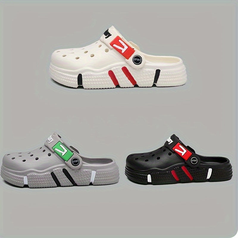 Victory Youngsters' Breathable Clogs - Comfortable, Non-Slip EVA Sandals for Boys & Girls, Durable for Indoor/Outdoor Use, All-Season Footwear in Black, Gray, White, Indoor Outdoor Clogs|Slipon Clogs|Durable Youngsters's Sand - Topdecheztop.fr
