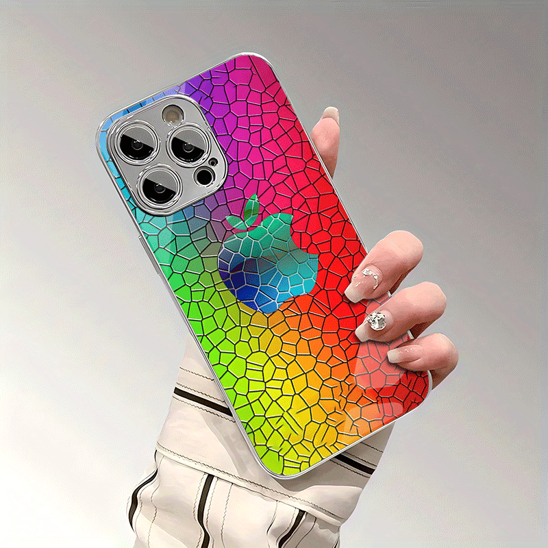 Coque en verre trempé haute définition, légère et tendance, IPHONE