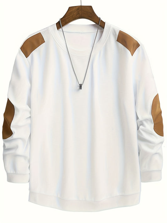 Sweat-shirt décontracté en tricot gaufré pour homme - Topdecheztop.fr