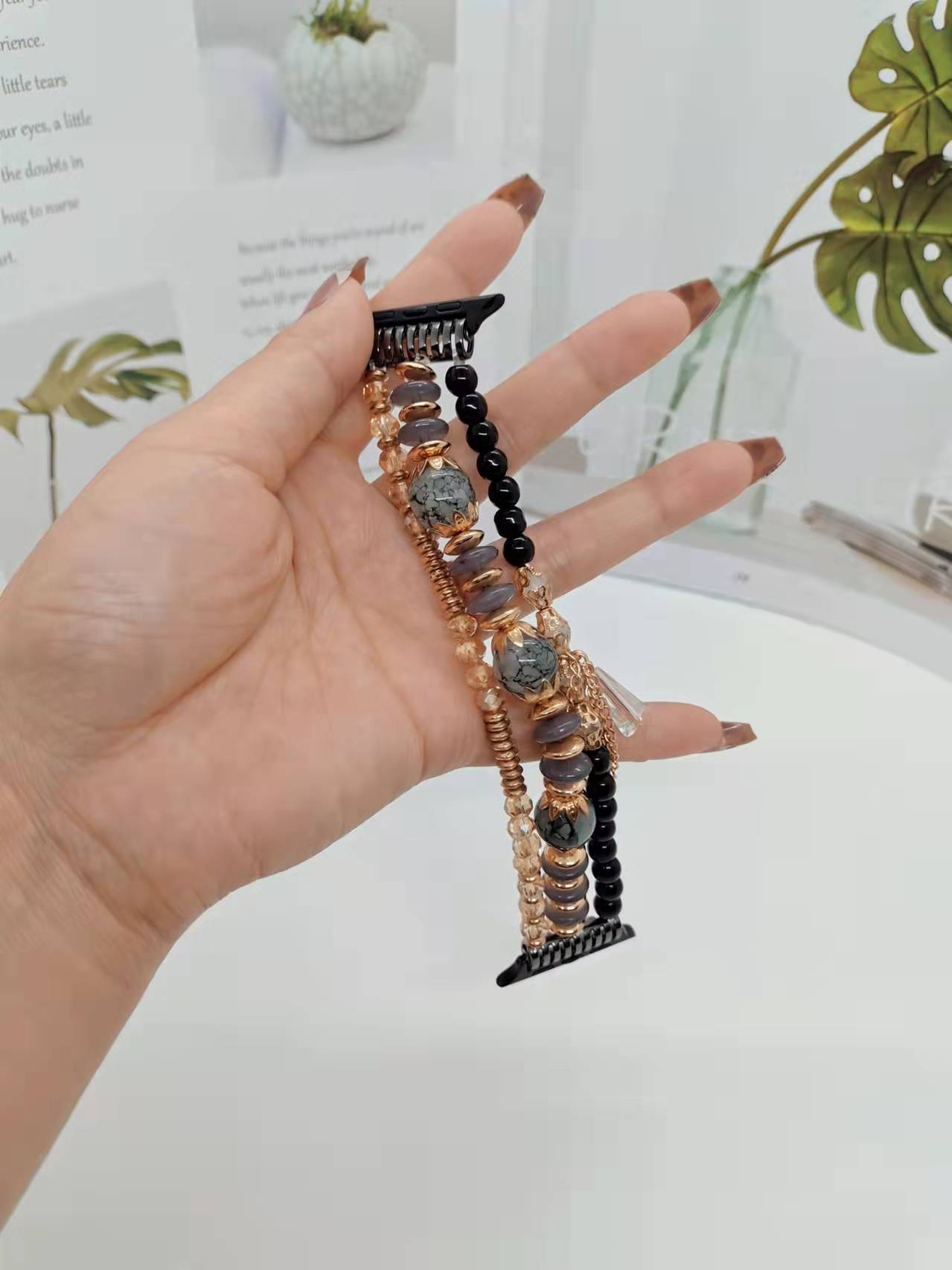 Bracelet élastique à perles