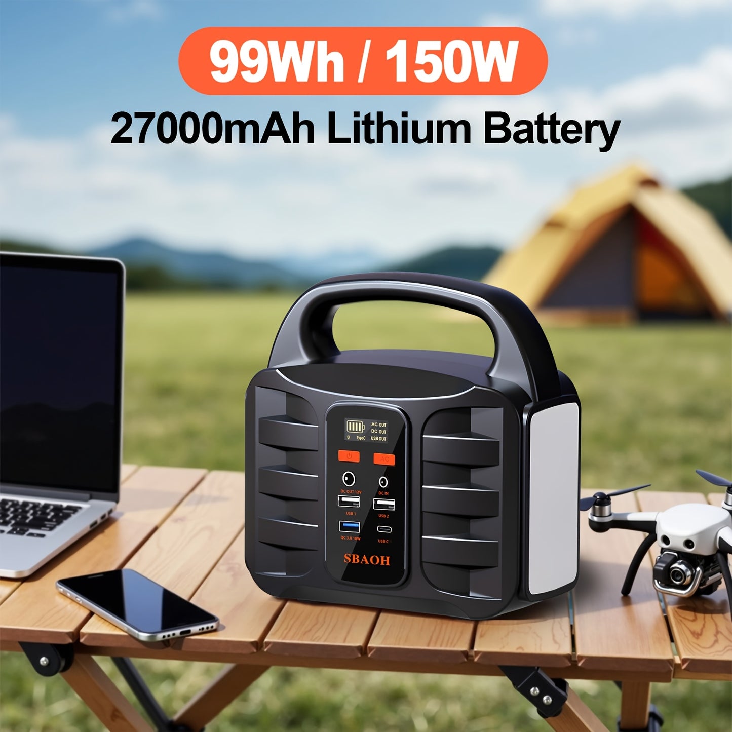 Station d'alimentation portable