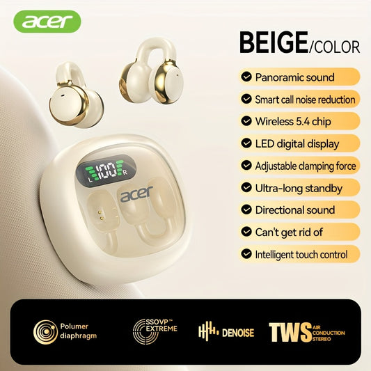 Casque sans fil Acer OHR537 : son haute fidélité, véritablement sans fil, stéréo