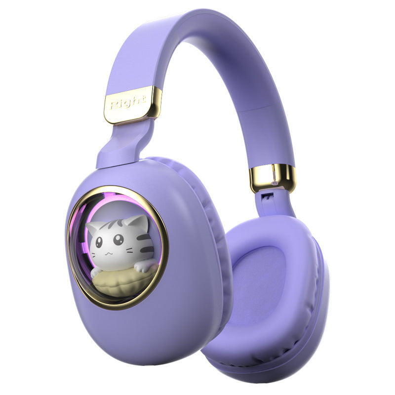 Casque sans fil brillant et mignon
