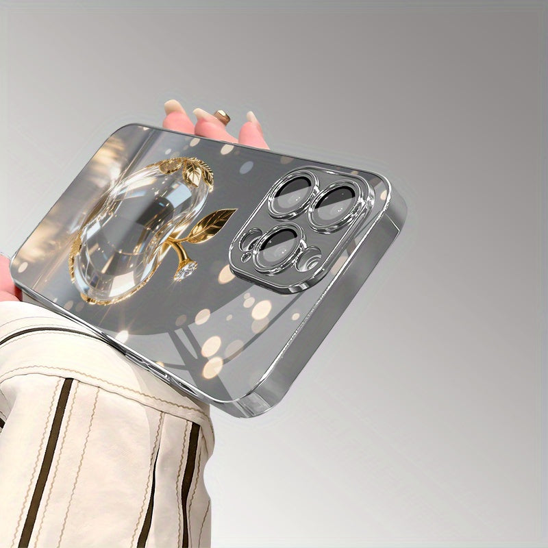 Coque de téléphone en TPU électroplaqué, luxueuse et transparente, IPHONE - Topdecheztop.fr