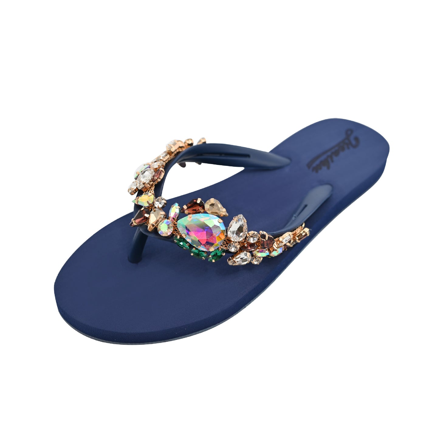 Tongs plates antidérapantes de style bohème pour femmes