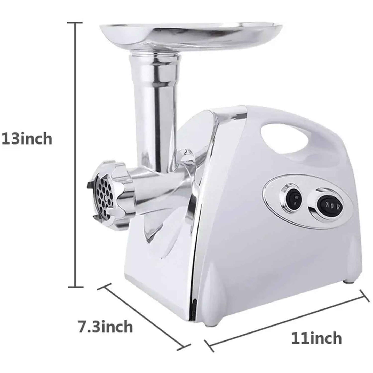 1PC Stainless Steel High Power Electric Meat Grinder, Meat Mincer Machine Household Sausage Maker, Local Warehouse | Powerful Motor, Multi-Plate Grinding, Meat Filler Tool | Russian Italian Sausage Hot Dog Maker