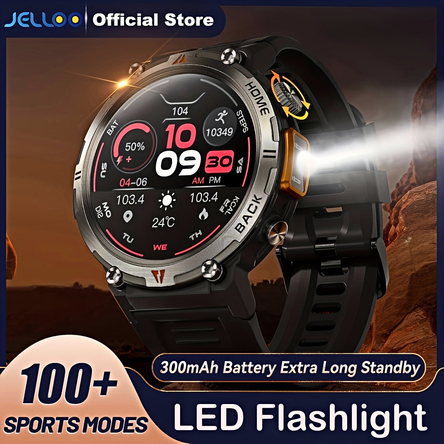 Montre connectée pour homme avec écran TFT 360p, écran 3,68 cm - Topdecheztop.fr