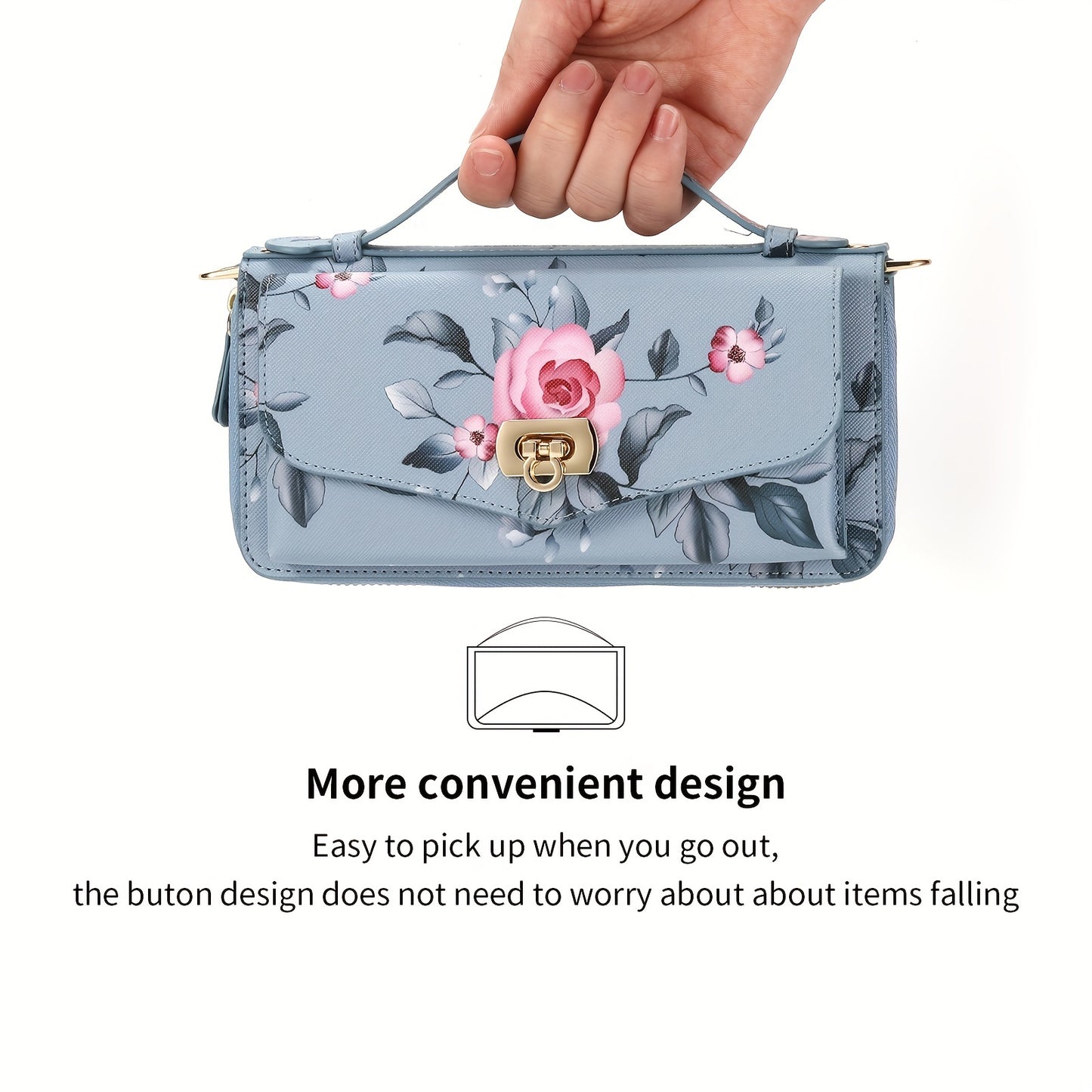 Étui pour téléphone portable à motif floral, UNIVERSELLE - Topdecheztop.fr