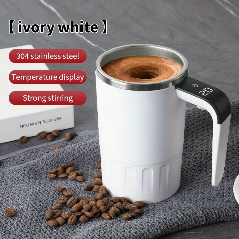 Mug électrique à affichage numérique LED de la température, grande capacité, rechargeable et portable