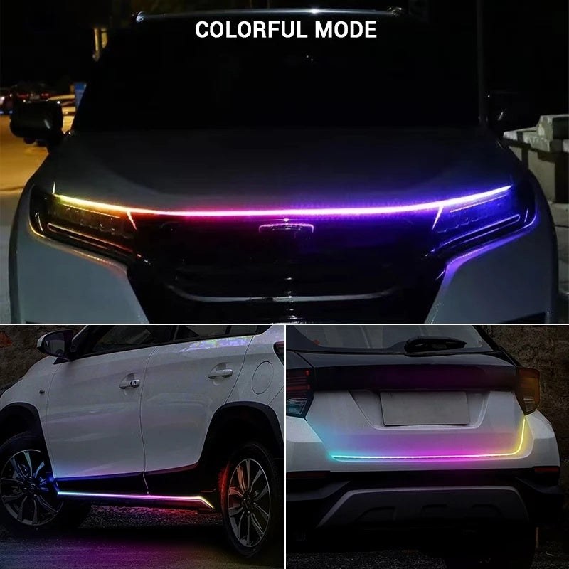 Couvre-chef de voiture coloré à LED