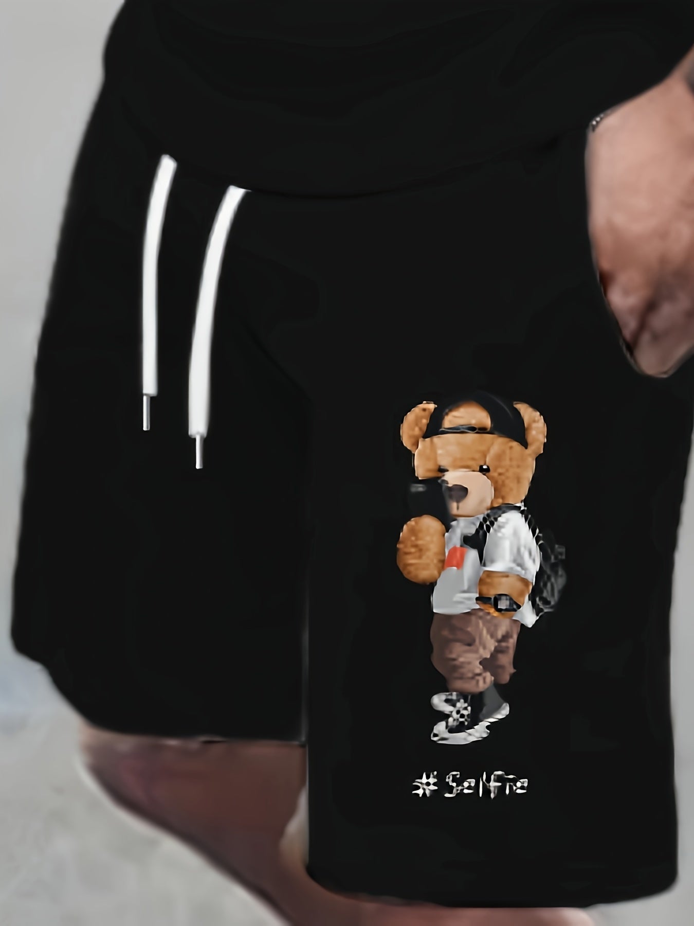 Ensemble t-shirt et short décontractés grande taille pour homme