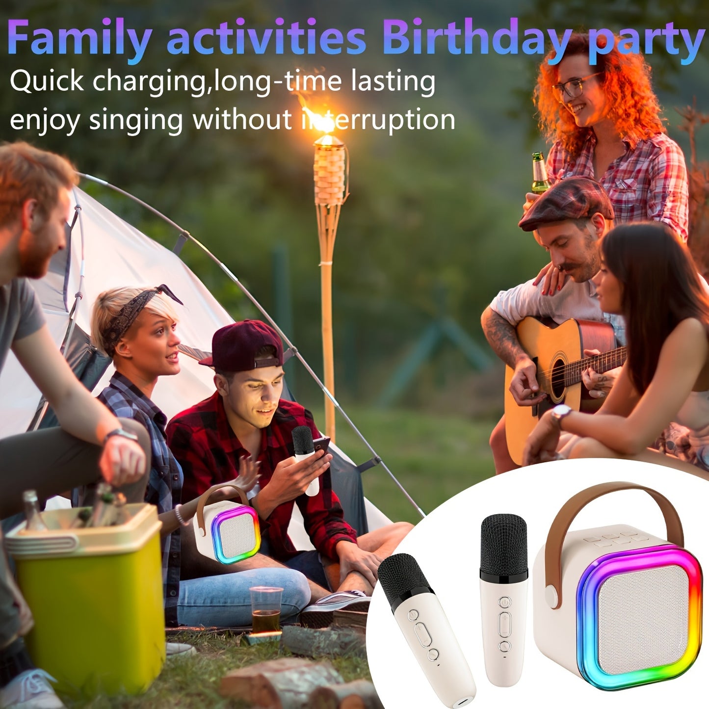 Machine de karaoké pour enfants et adultes, mini microphone portable