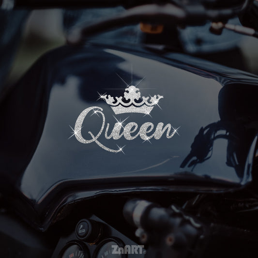 Un autocollant en vinyle scintillant