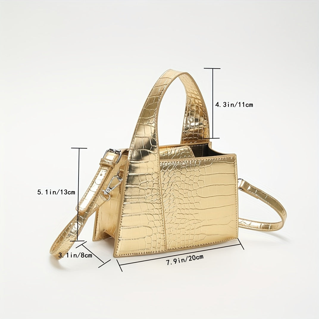 Sac à main tendance à motif crocodile - Topdecheztop.fr