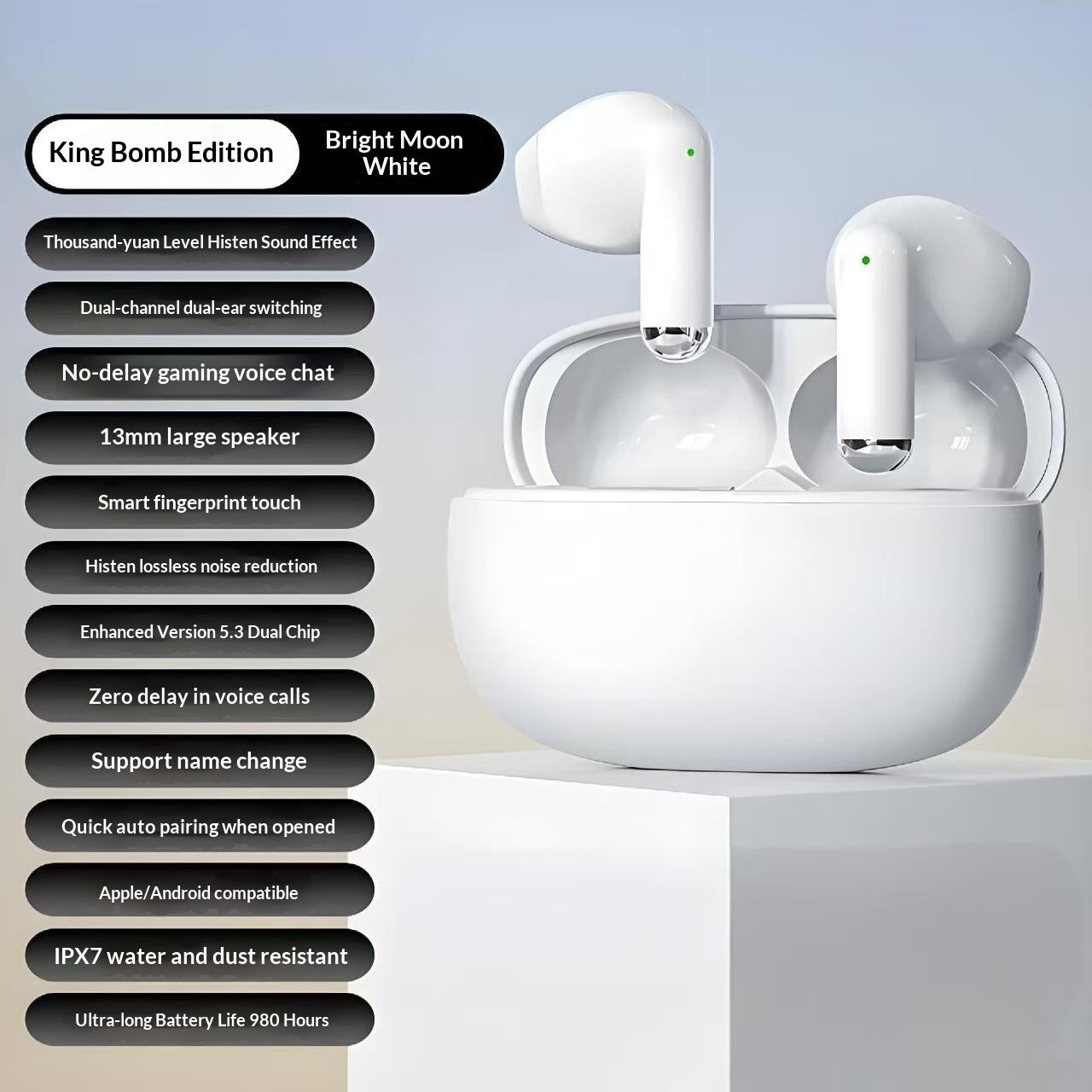 Écouteurs Bluetooth sans fil à réduction de bruit offrant une qualité sonore exceptionnelle et une autonomie ultra-longue