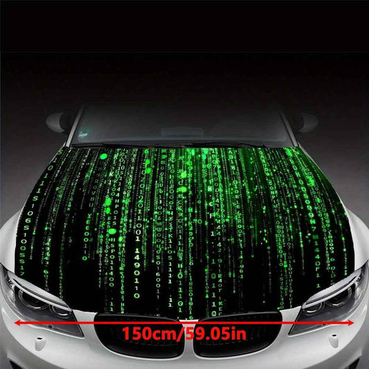 Falling numbers Car hood sticker High-Quality Vinyl, Fit for Cars & Trucks, Weather-Resistant Protective Decal, Easy DIY Installation, Car Hood Accessories, Truck Customization, Bold Vehicle Style, Car parts accessories Gift,