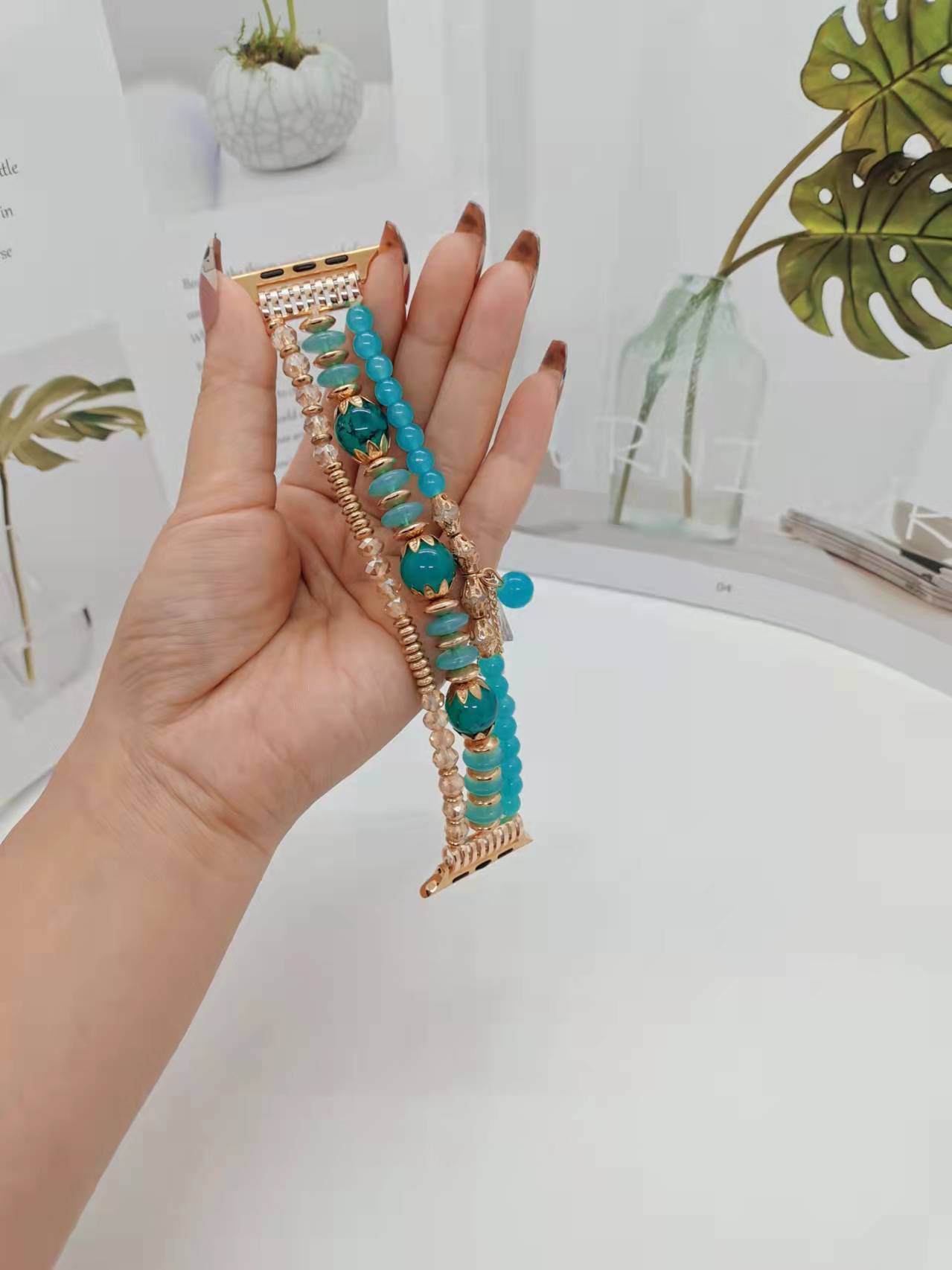 Bracelet élastique à perles