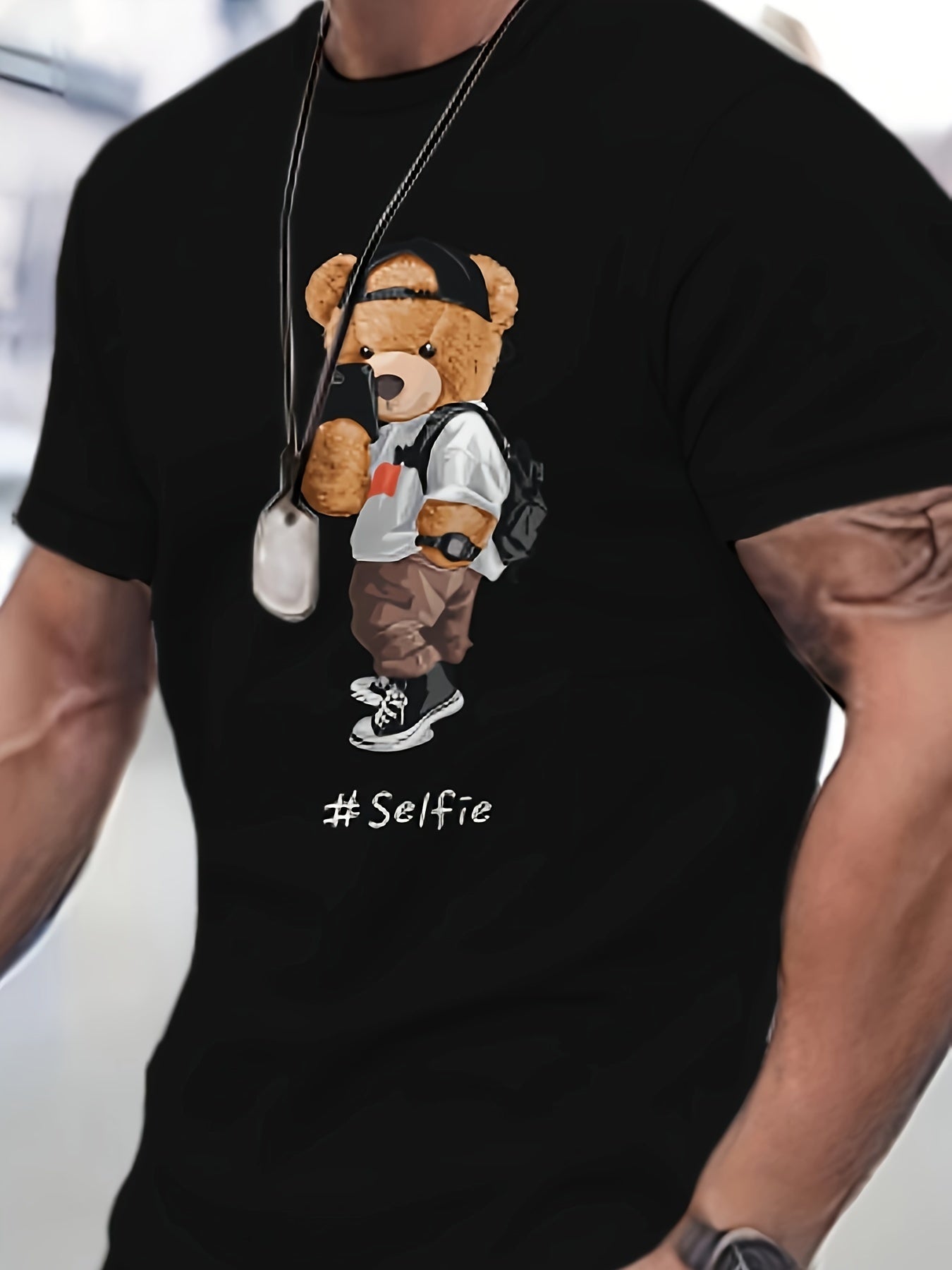 Ensemble t-shirt et short décontractés grande taille pour homme