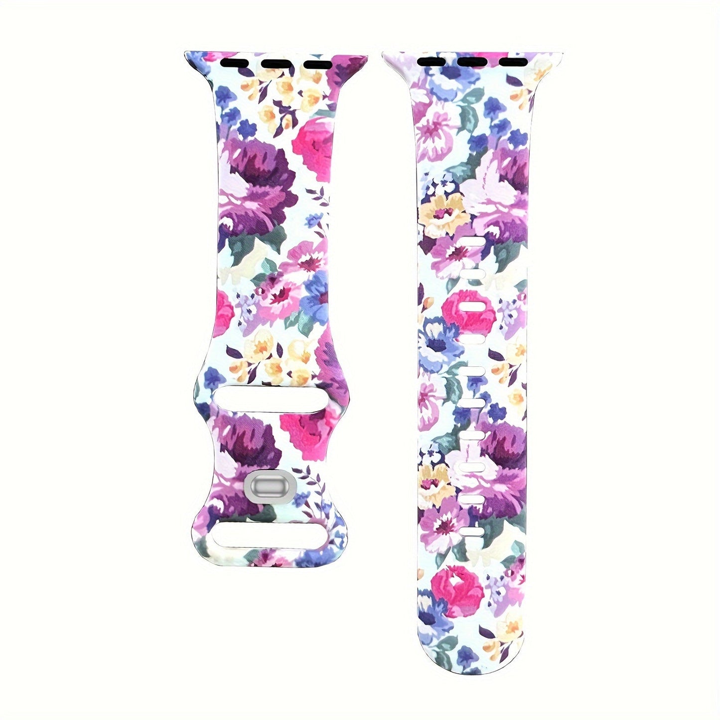 Bracelet de montre imprimé floral - Topdecheztop.fr