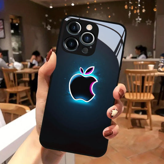 Coque de protection intégrale en verre de haute qualité avec motif , IPHONE