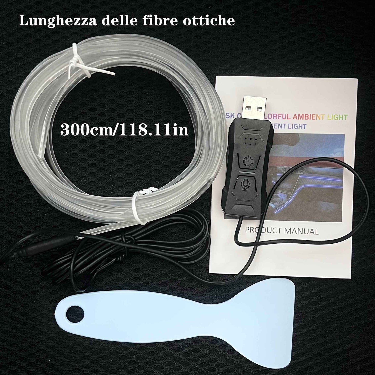 Nouvelles lumières d'ambiance LED RGB 2025 pour voiture avec synchronisation musicale par application