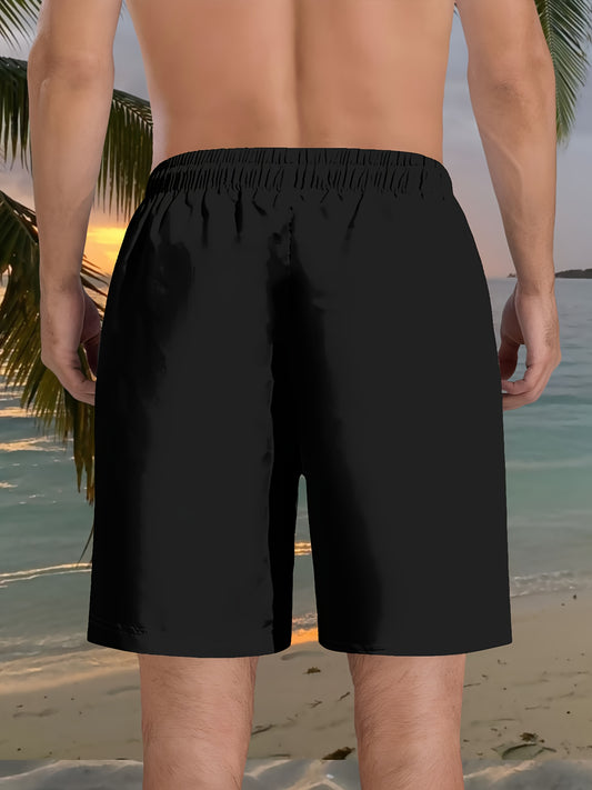 Short de plage homme imprimé canard 3D - Taille ajustable par cordon