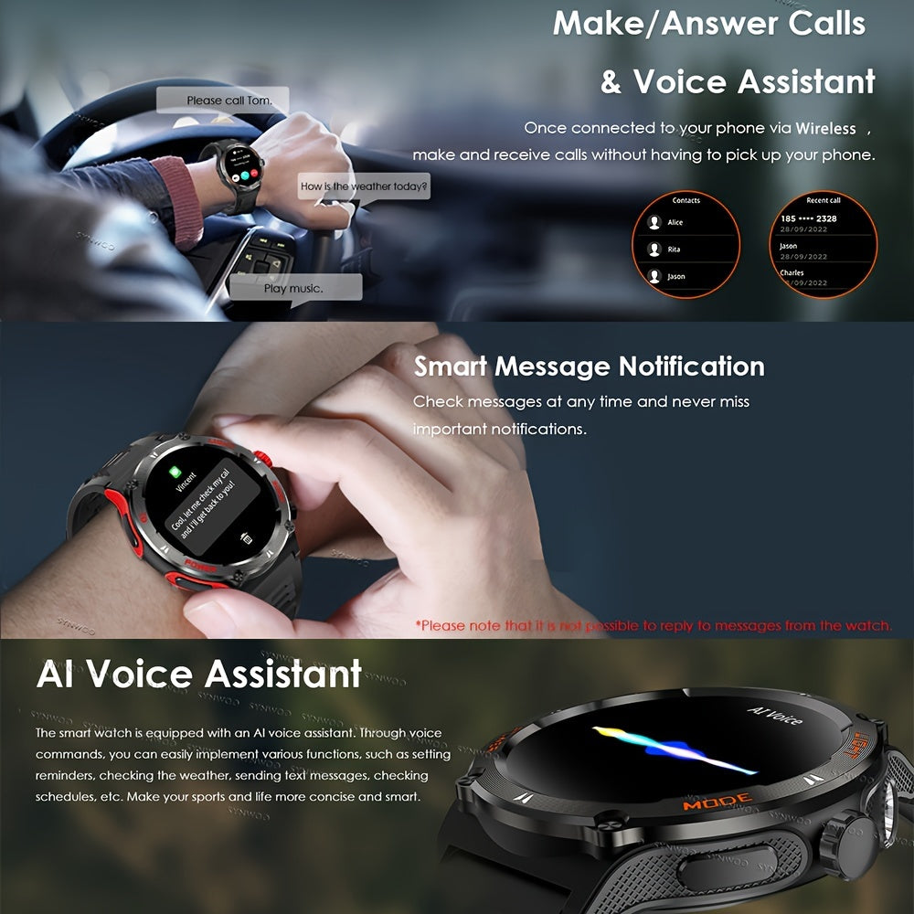 Montre connectée SYNWOO étanche IPX-8 pour hommes - Topdecheztop.fr