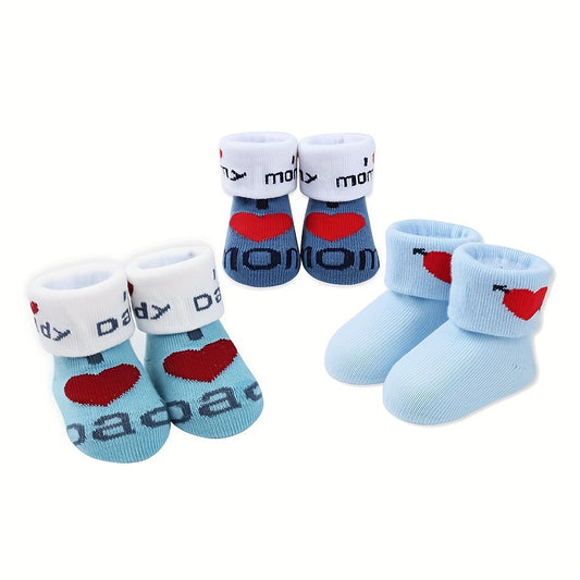 6 paires de chaussettes tricotées mignonnes pour nouveau-né, imprimées - Topdecheztop.fr
