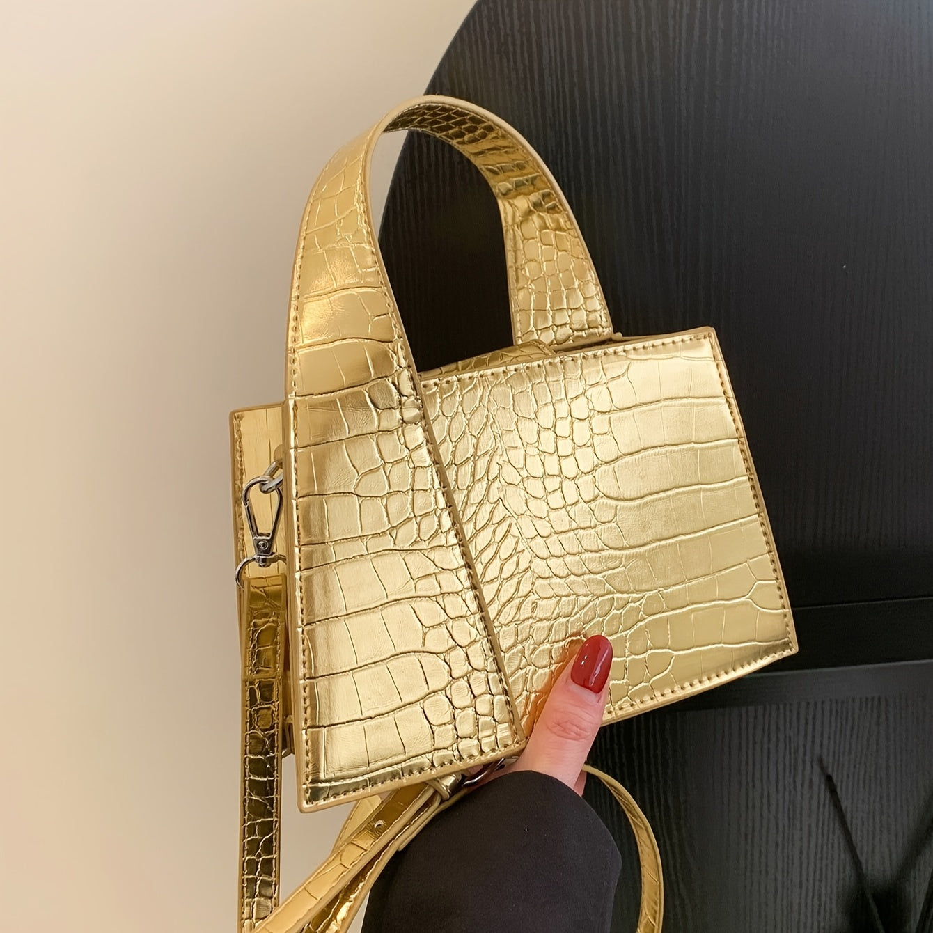 Sac à main tendance à motif crocodile - Topdecheztop.fr