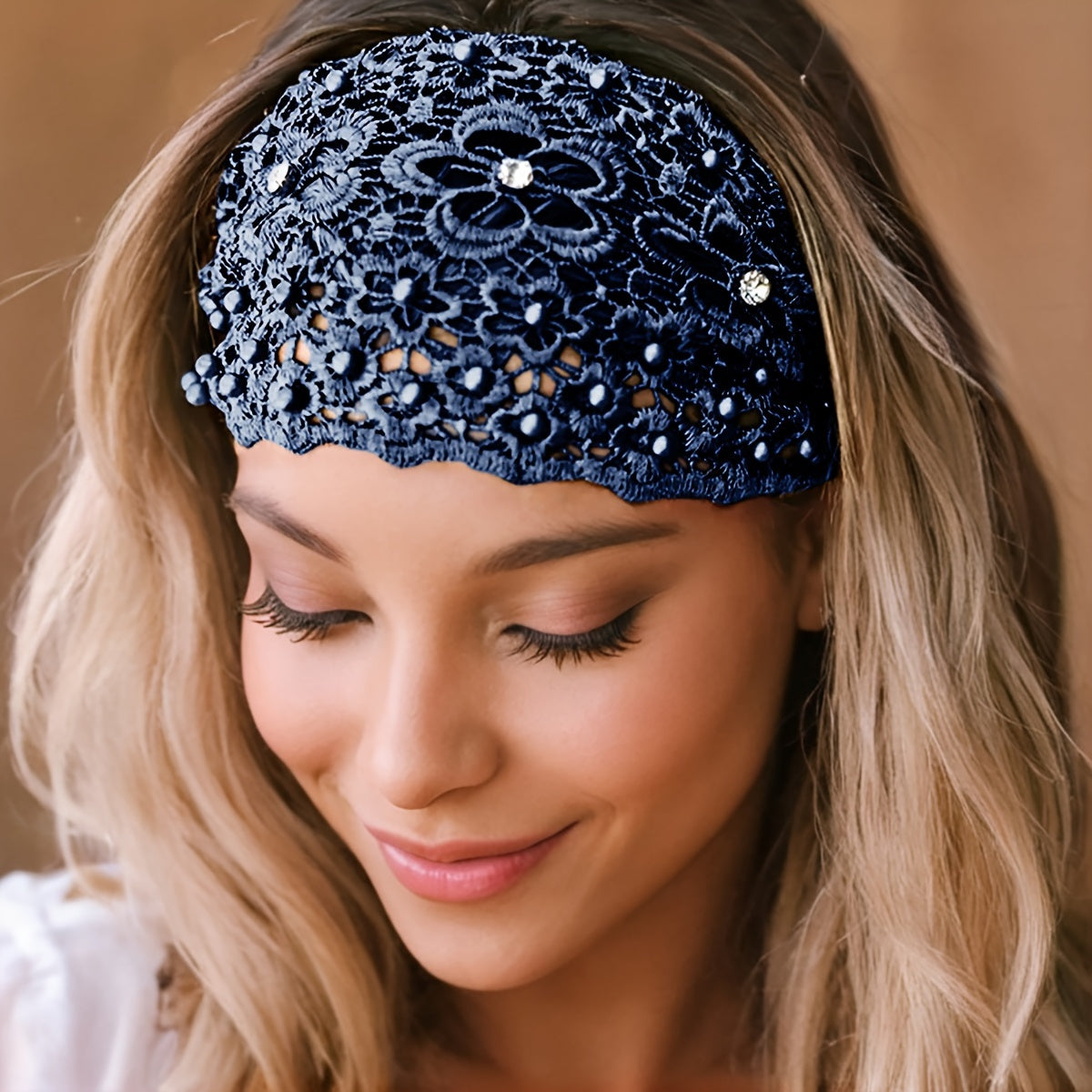 Lot de 3 bandeaux élégants en perles et strass - Accessoires cheveux - Topdecheztop.fr
