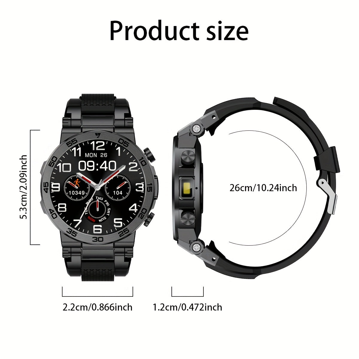 LIGE Nouvelle Montre Connectée Mode Homme Écran 3,89 cm