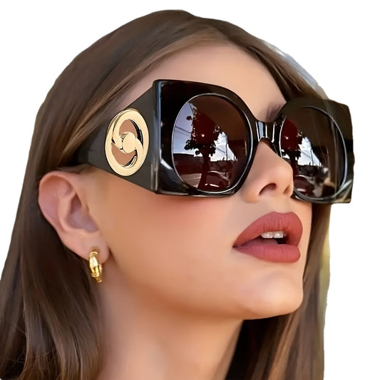 Lunettes carrées surdimensionnées rétro chic pour femme - Topdecheztop.fr